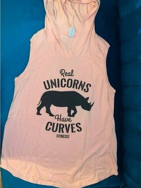 District Peach Hooded Muscle Tank